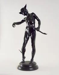 Perseus rüstet sich, 1882 (Bronze)